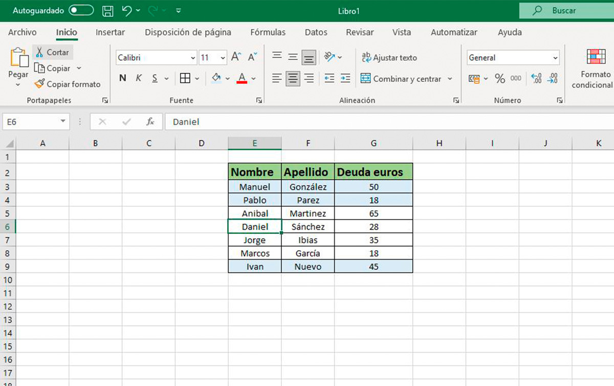 Cómo hacer una hoja de cálculo en Excel paso a paso