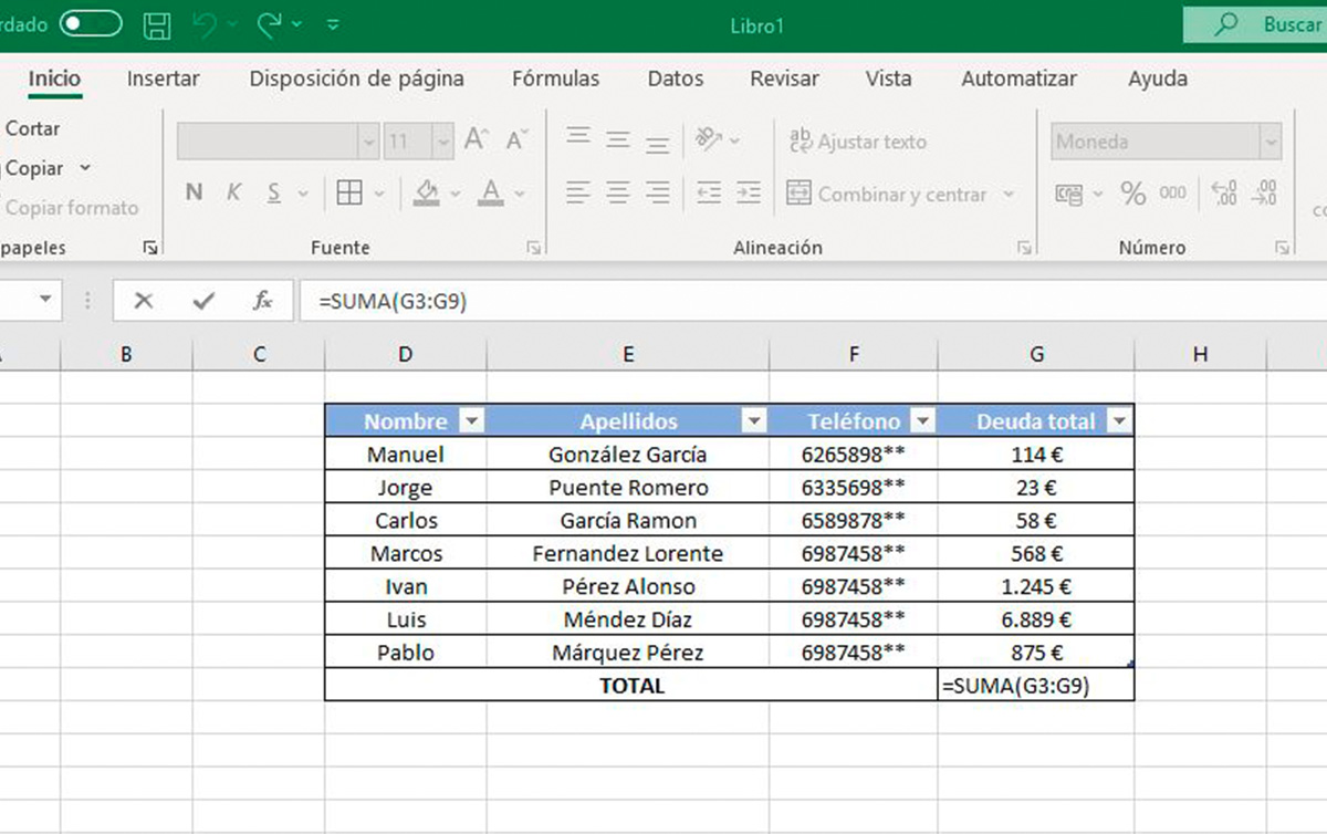 Cómo hacer una hoja de cálculo en Excel con fórmulas